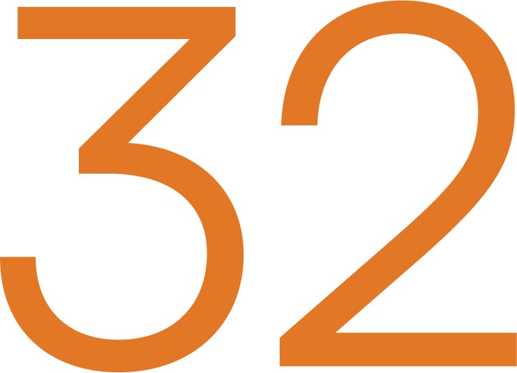 32 completed projects